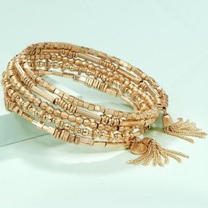 Stella & Dot Celine Wrap Bracelet Gold